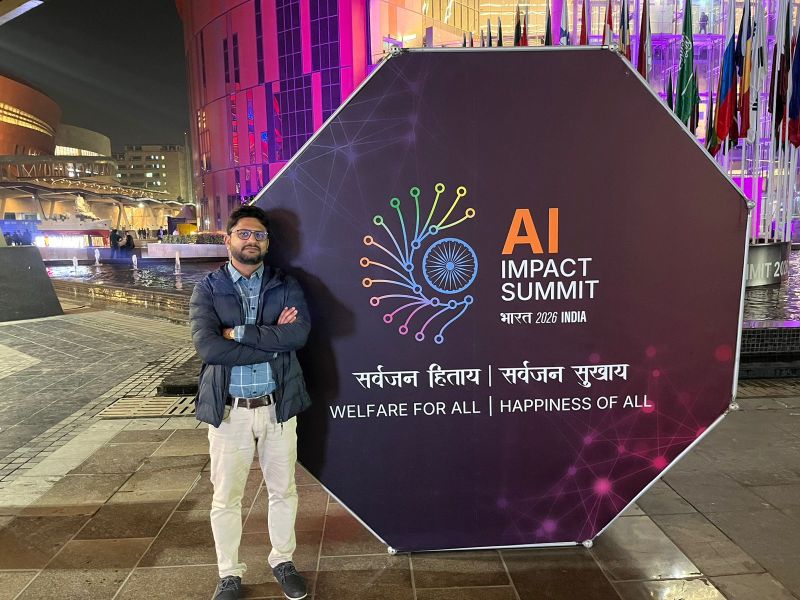 Dr. Shashi Shekhar Jha and Shivam Kainth at AI Impact Summit